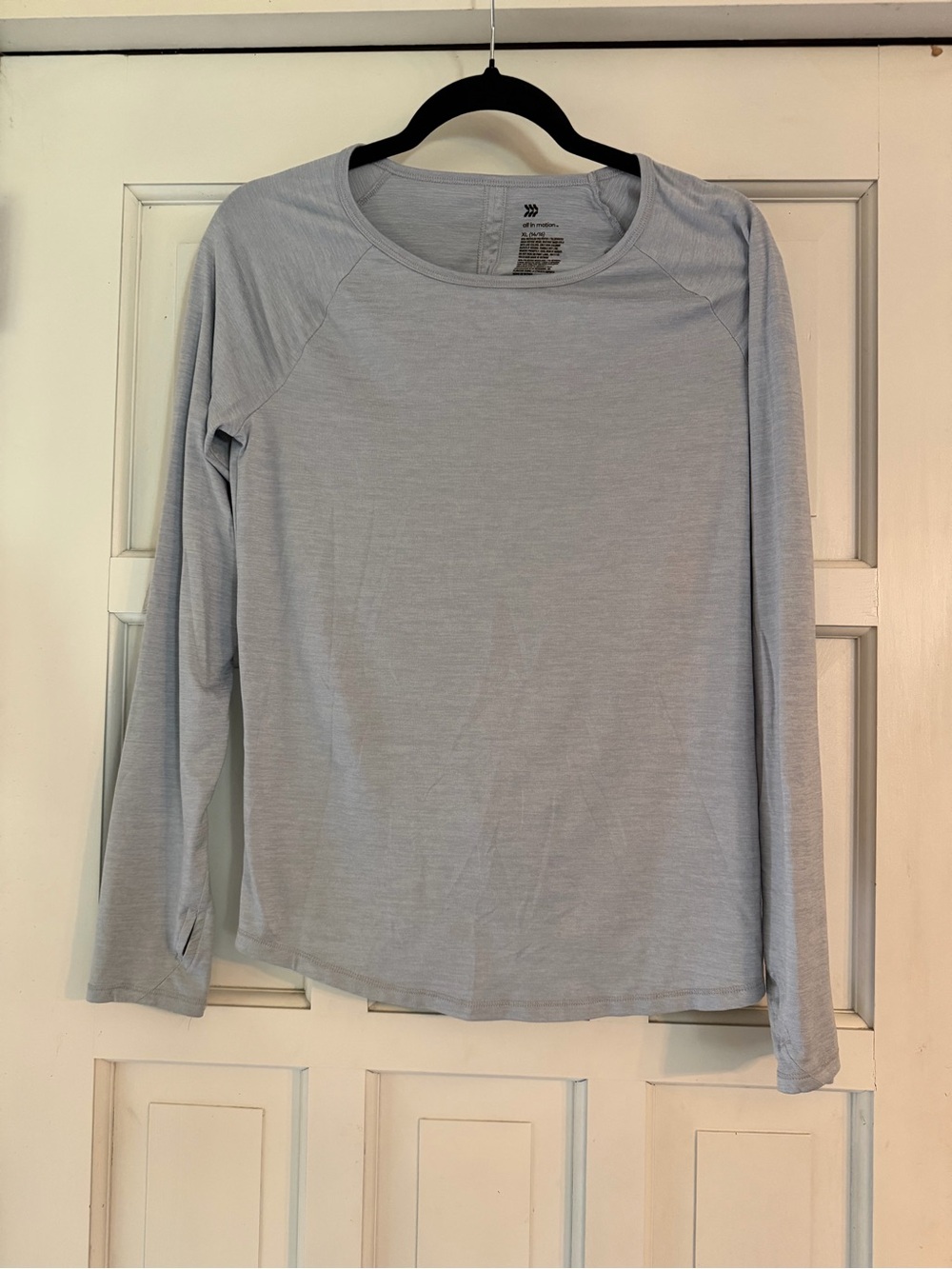 all in motion Light Blue Long Sleeve Crewneck Top